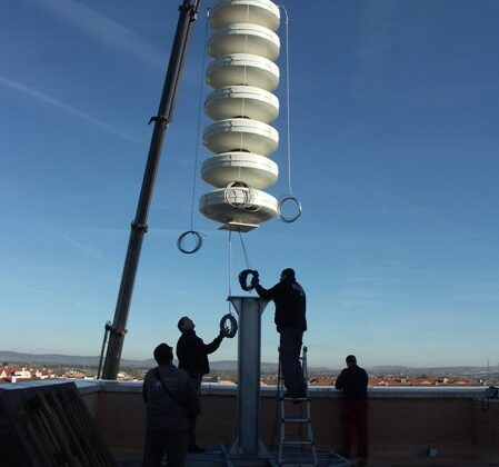 Sirena de emergencia en edificio de Puertollano