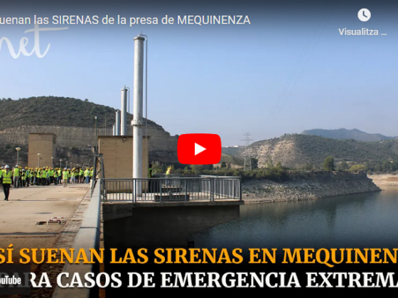 Siren drill at Caspe and Mequinenza dams conducted by Lafcarr